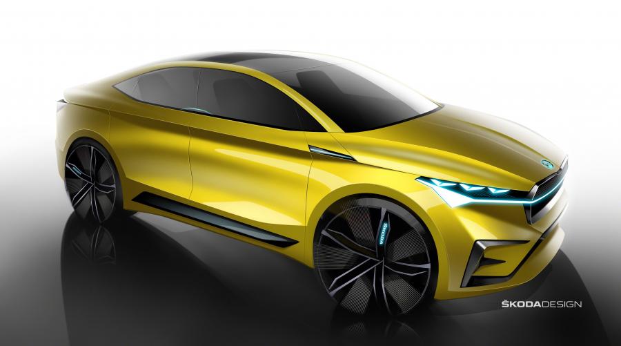 Эскиз Skoda Vision iV 2019 года  (фото 2 из 30)